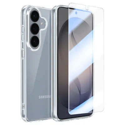 Mayaxess, Ovitek za Galaxy S26 Plus – zaščita zaslona iz kaljenega stekla, Prozorna