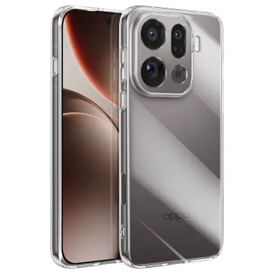 Ovitek za Oppo Find X9 Pro iz mehkega silikona Ultratanek Protiudarni, Prozorna