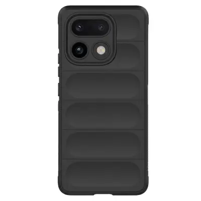 Ovitek za Realme 16 Pro Plus Zaščita proti Udarcem in proti Zdrsu, Črna