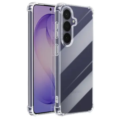 Mayaxess, Silikonski ovitek za Galaxy S26 Plus – ojačani protiudarni vogali, Prozorna