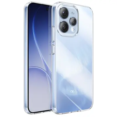 Silikonski ovitek Galaxy A57 z dvignjenimi robovi, Prozorna