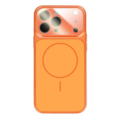 Ovitek za iPhone 13 Pro MagSafe mat steklo AG Glass, Oranžna