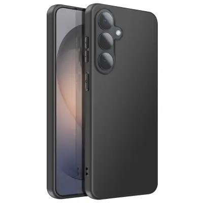 Silikonski ovitek Galaxy S26 Plus, mat zaključek, Črna