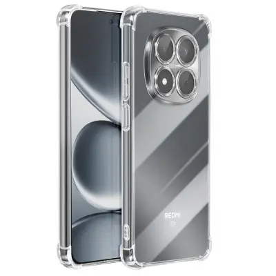 Mayaxess, Silikonska zaščita za Redmi Note 15 Pro 5G z okrepljeni kotički antišok, Prozorna
