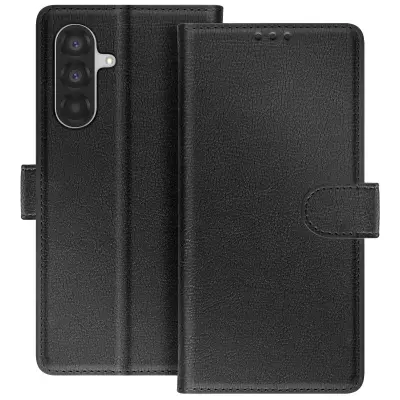 Denarnica za Galaxy A37 serija Chesterfield s funkcijo stojala, Črna