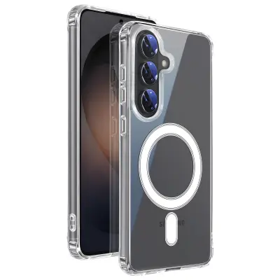 Magnetni ovitek za Galaxy S26 Qi2 združljiv z MagSafe, Prozorna