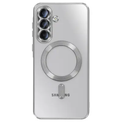 MagSafe etui za Galaxy A37 s kromiranim robom, Srebrna