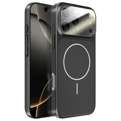 Trd MagSafe ovitek za iPhone 16 Pro Max z zaščito kamere, Črna