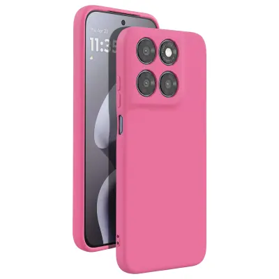 Silikonsko Ohišje Soft-Touch za Motorola Moto G67 Serije Fast Cover, Roza
