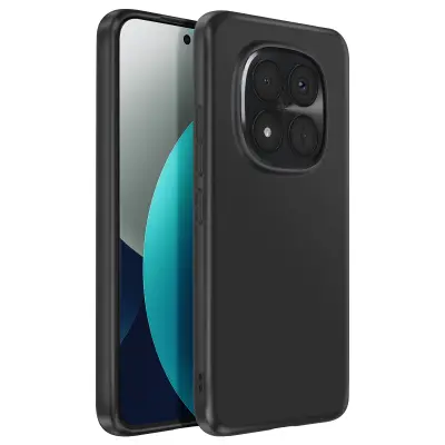 Mayaxess, Silikonski ovitek za Redmi Note 15 Pro Plus 5G odporen na udarce, Črna