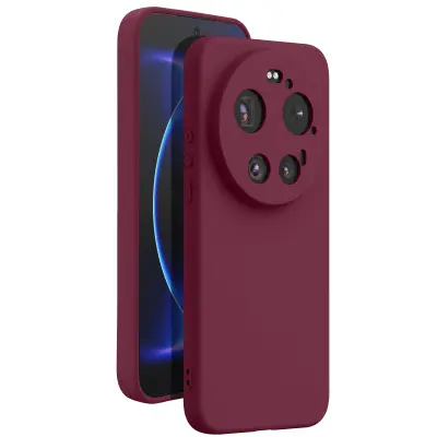 Silikonsko Ohišje Soft-Touch za Xiaomi 17 Ultra Serije Fast Cover, Bordo