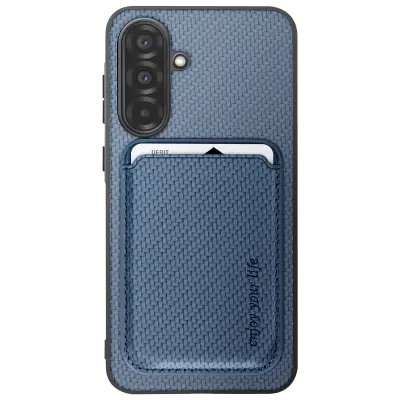 Etui za Galaxy A37 z odstranljivim magnetnim držalom za kartice, Bledo modra