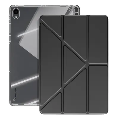 Torbica za Galaxy Tab S11 s prilagodljivim stojalom Design Origami, Črna