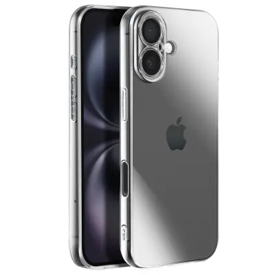 Ovitek za iPhone 17 iz mehkega robustnega silikona, Prozorna