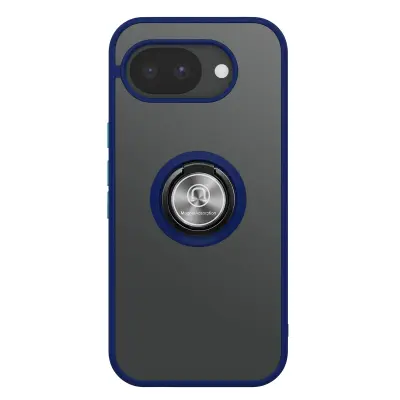 Ovitek z Obročkom za Google Pixel 10a Ojačana Zaščita z Magnetnim Nosilcem, Modra