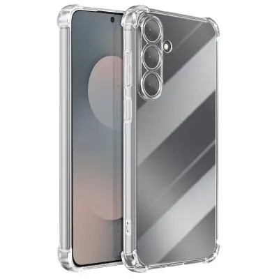 Mayaxess, Silikonska zaščita za Galaxy S25 FE z okrepljeni kotički antišok, Prozorna
