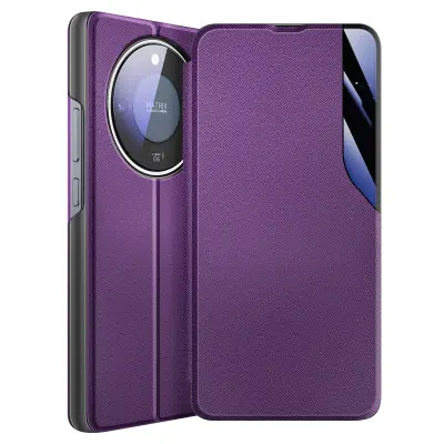 Preklopni etui za Honor Magic 8 Lite dvo-materilana zasnova s funkcijo stojala, Vijolična