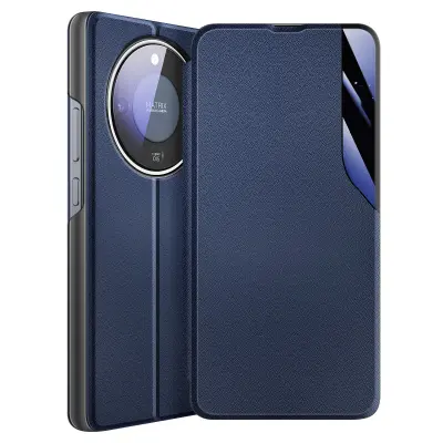 Preklopni etui za Honor Magic 8 Lite dvo-materilana zasnova s funkcijo stojala, Nočno modra