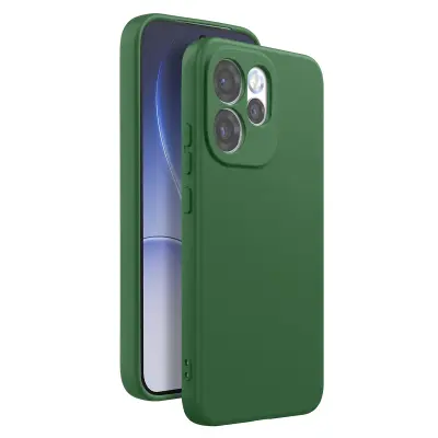 Ovitek za Oppo Reno 15 Pro Soft-Touch iz silikona Serija Fast Cover, Temno zelena