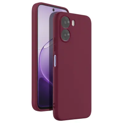 Silikonsko Ohišje Soft-Touch za Oppo A6x Serije Fast Cover, Bordo