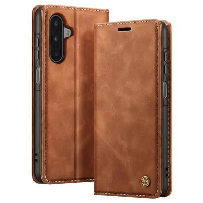 Denarnica za Galaxy A17 Kolekcija CaseMe Vintage učinek, Camel