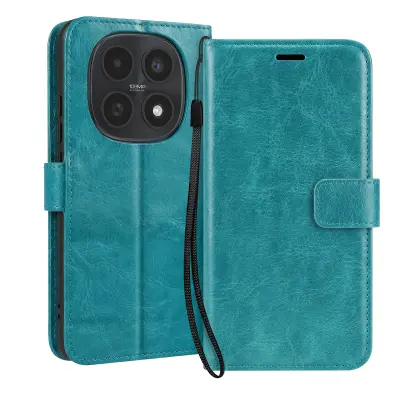 Mayaxess, Denarnica za Redmi Note 15 5G / 4G s trakom in funkcijo stojala, Turkizna