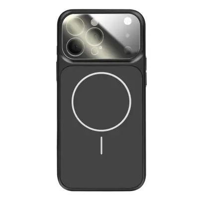 Ovitek za iPhone 13 Pro MagSafe mat steklo AG Glass, Črna