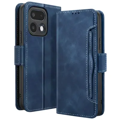 Denarnici ovitek za Realme 16 Pro s stojalom in odstranljivim držalom za kartice, Nočno modra