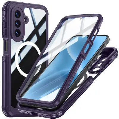Samsung A17 Robusten Ovitek za Telefon: 360 Popolna Zaščita, Odporen na Udare Purple