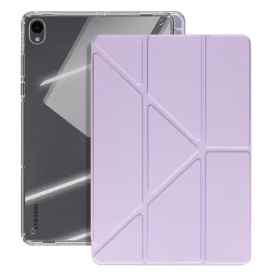 Torbica za Galaxy Tab S11 s prilagodljivim stojalom Design Origami, Vijolična