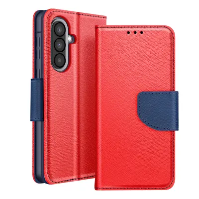 Denarnica etui Galaxy A57 Fancy z oporo, Modra / Rdeča