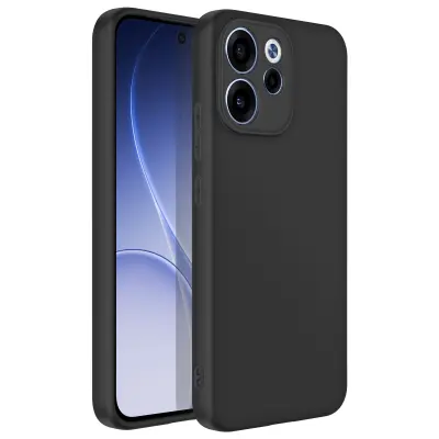 Torbica za Oppo Reno 15F/15 FS mehki silikon odporna na udarce, Črna