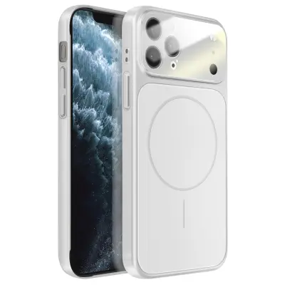 MagSafe ovitek za iPhone 11 Pro Max – AG Glass Mate zaključna obdelava, Srebrna