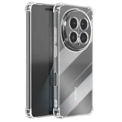 Mayaxess, Silikonska zaščita za Honor Magic 8 Pro z okrepljeni kotički antišok, Prozorna