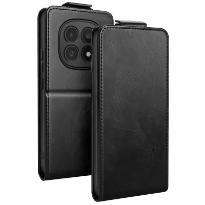 Pokončna denarnica za Redmi Note 15 – predali za kartice in stojalo, Črna