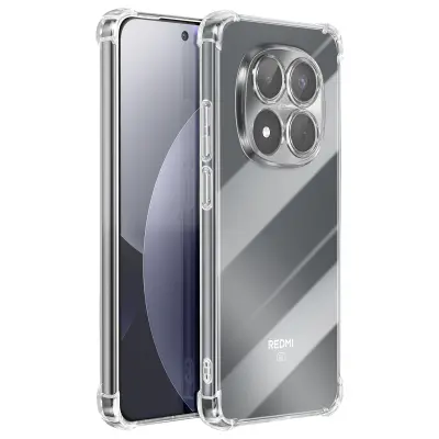 Mayaxess, Silikonska zaščita za Redmi Note 15 Pro Plus 5G z okrepljeni kotički antišok, Prozorna