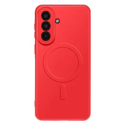 Ovitek za Galaxy A57 z vgrajenim magnetnim obročem in dvignjenim okvirjem kamere, Rdeča