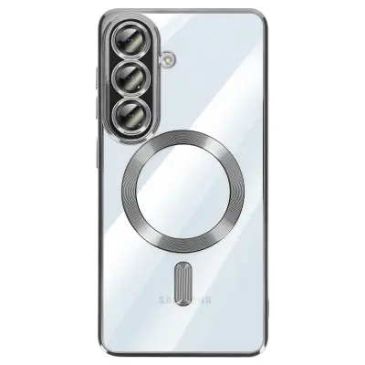 MagSafe ovitek Galaxy A57 s kromiranim robom, Srebrna