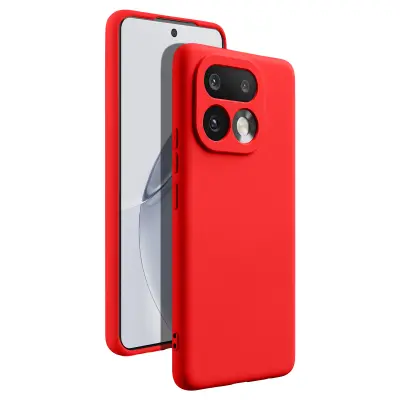 Silikonsko Ohišje Soft-Touch za Realme 16 Pro Serije Fast Cover, Rdeča