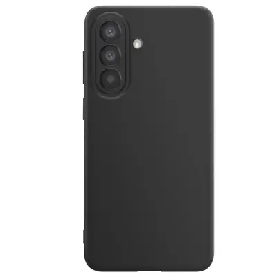 Mehak Soft-Touch silikonski ovitek za Galaxy A57 serija Fast Cover, Črna