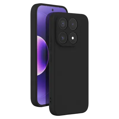 Silikonsko Ohišje Soft-Touch za Xiaomi 17 Serije Fast Cover, Črna
