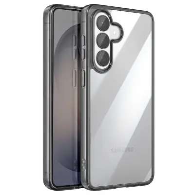 Torbica za Galaxy S26, odporna na udarce, dvomaterialna, z zaščiteno kamero, Črna