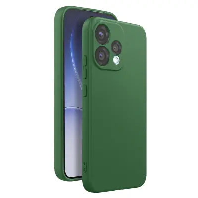 Ovitek za Oppo Reno 15 Soft-Touch iz silikona Serija Fast Cover, Temno zelena