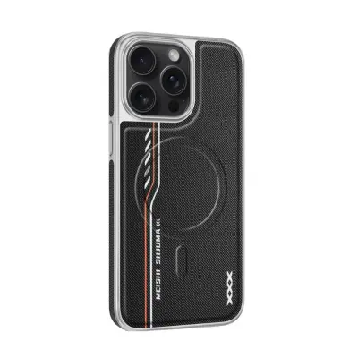 Združljivo s iPhone 17 Pro Max Črno magnetno ohišje za računalnik - odporno na udarce