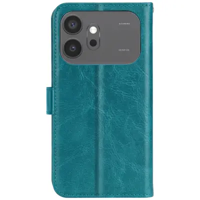 Mayaxess, Denarnica Ovitek za Honor 600 / 600 Pro s Stojalom za Video in Paščkom, Turkizna