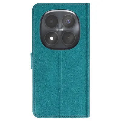 Preklopna torbica za Redmi Note 15 Pro Plus 5G s predali, Turkizna