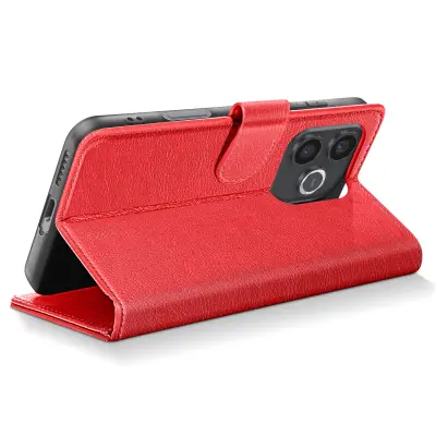 Denarnica za Honor 600 Lite Serija Chesterfield s funkcijo stojala, Rdeča