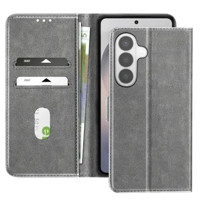 Chesterfield preklopna torbica za Galaxy S26 Plus s stojalom, Siva