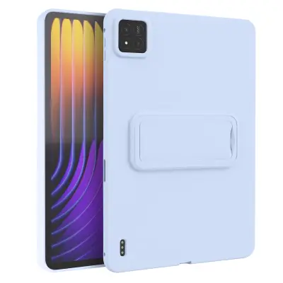 Ovitek za Xiaomi Pad 7 / Pad 7 Pro iz Dveh Materialov z Ojačanimi Vogali in Stojalom, Svetlo modra