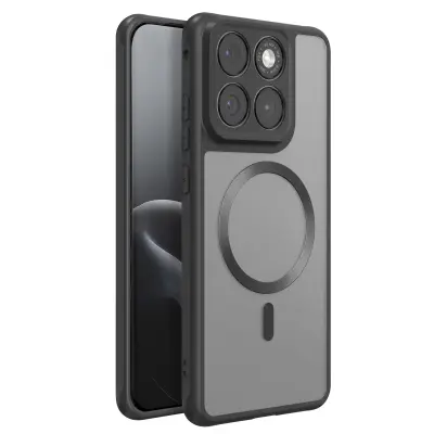 Ovitek za Motorola Edge 70 Fusion ojačan združljiv z MagSafe, Črna